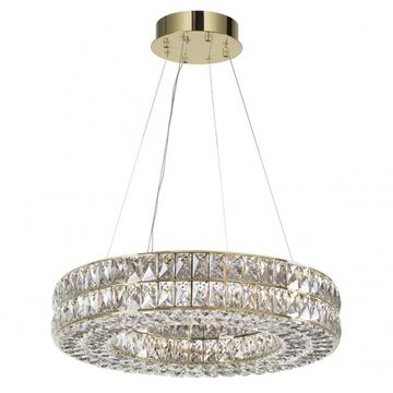 Хрустальная подвесная светодиодная люстра 52W 4000К 4926/52L золото Panta Odeon Light
