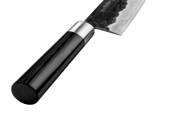Нож кухонный Сантоку 18.2см, гвоздичное масло и салфетка Samura Blacksmith SBL-0095C/K