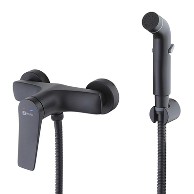 смеситель биде LEMARK Bronx настен., с гигиеническим душем, черный LM3718BL