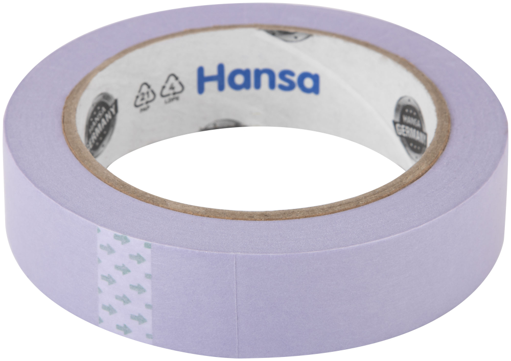 Малярная лента Hansa Professional из японской рисовой бумаги для деликатных поверхностей, фиолетовая