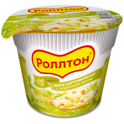 РОЛЛТОН Пюре картоф. - 40г с жареным луком стак. 1/24