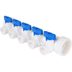 Коллекторы с воздухоотводчика KALDE 5 вых/красный