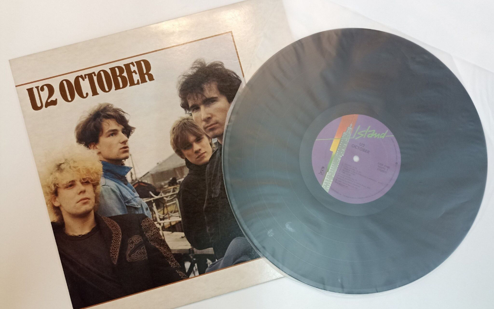 Винтажная виниловая пластинка LP U2 October (USA 1983)