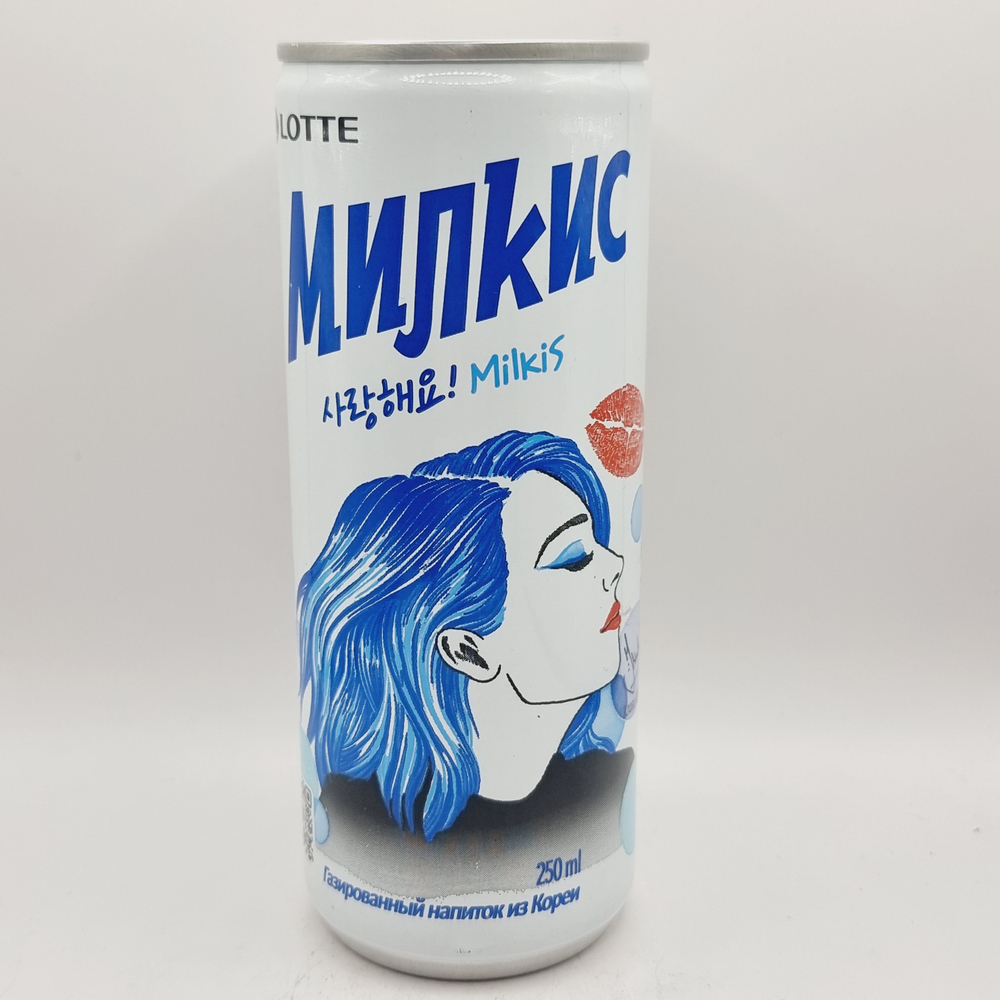 Lotte Milkis газированный молочный напиток Милкис оигинальный 250 мл, (Южная Корея)