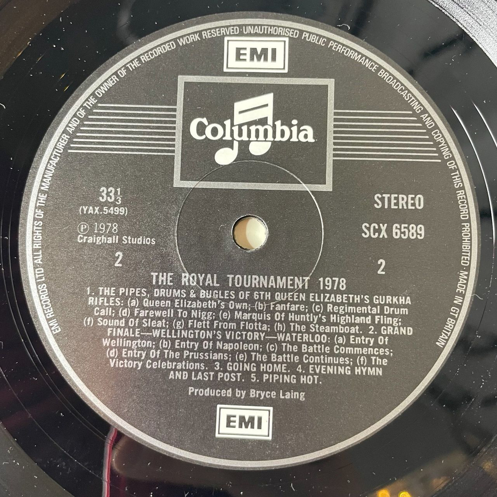 Винтажная виниловая пластинка LP The Royal Tournament 1978 Theme Waterloo Wellington's Victory (UK 1978)