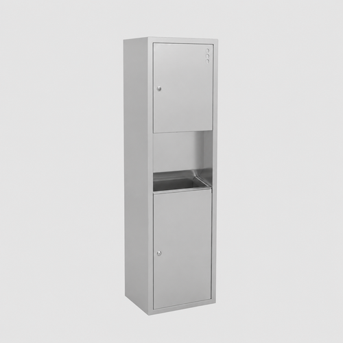 Встраиваемая система (диспенсер бум. полотенец, бак для мусора) COMPACT 12020.2.S матовый