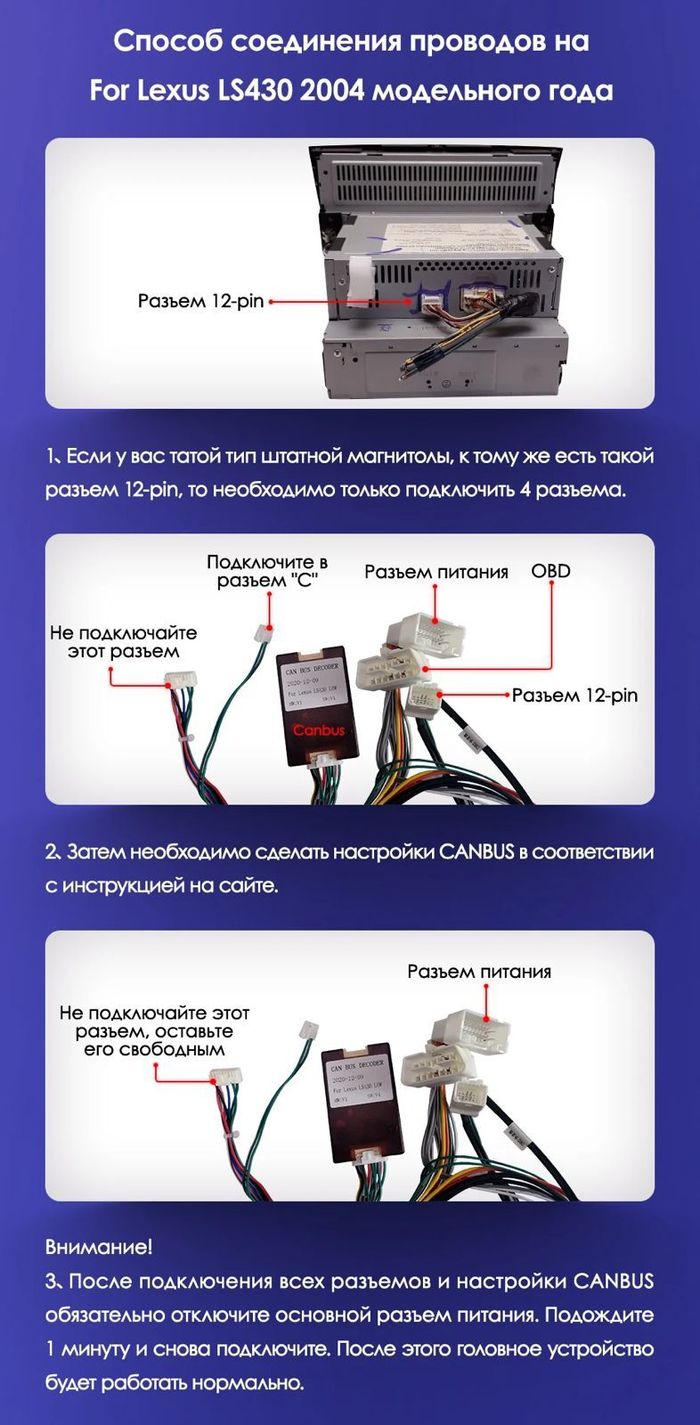 Магнитола для Lexus LS430 Toyota Celsior XF30 2000-2006 (ШГУ монохром) - Teyes CC3-2K монитор 13", QLED+2K, Android 10, Быстрая, 4G SIM-слот, CarPlay