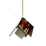 Pendant design lamp  MAXEDRON by Roll & Hill (Amber+Silver)