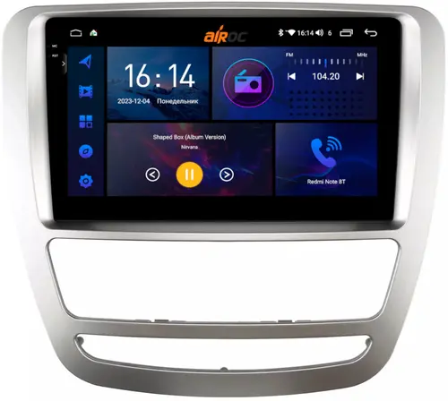 Магнитола для Sollers ST6 (взамен монохром экрана), JAC T6 - AIROC 2K RI-3305 Android 12, Быстрая, QLed+2K, CarPlay, SIM-слот