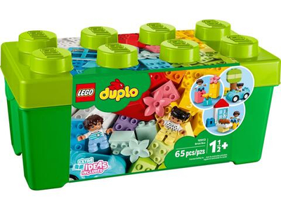 Конструктор Лего дупло Коробка с кубиками 10913 | LEGO DUPLO Creative Brick Box | развивающий набор | 65 деталей 1,5+