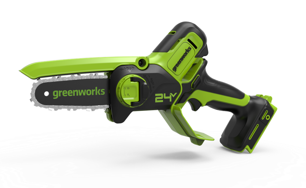 Цепная мини пила аккумуляторная Greenworks G24MCS10 Арт. 2008207, 24V, 10см, без АКБ и ЗУ
