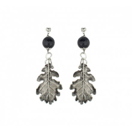 Серьги листья Ester Bijoux Дуб OR912-S BW