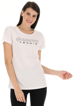 Женская теннисная футболка Lotto Squadra W II Tee - белый