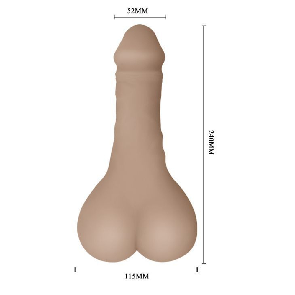 Мастурбатор-насадка Bigger Man - 21,5 см.