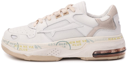 Premiata Drake 017 Белые с бежевым