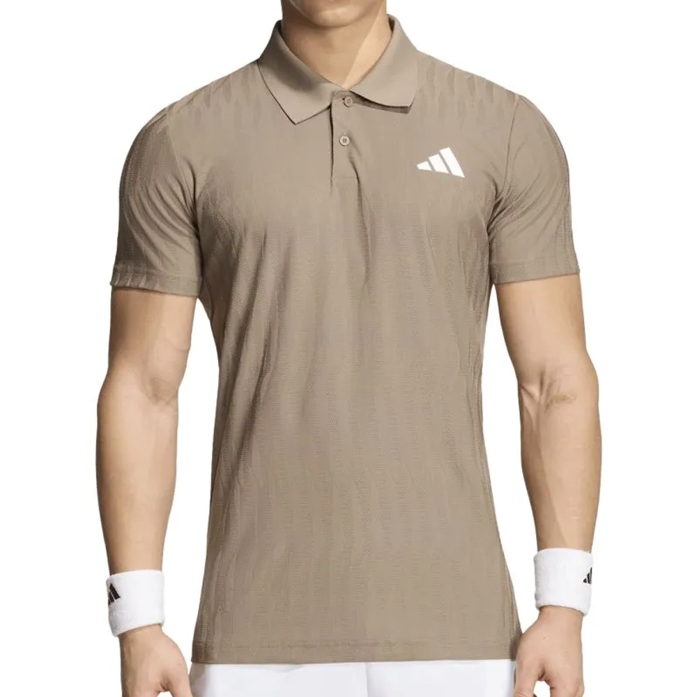 Мужское теннисное поло Adidas Climacool+ Airchill Freelift - khaki six