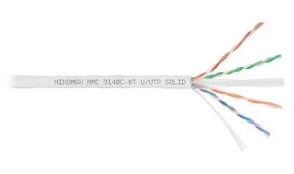 Кабель витая пара U/UTP 6 кат. 4 пары NikoMax NMC 9140C-WT