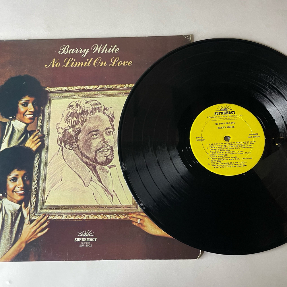 Винтажная виниловая пластинка LP Barry White No Limit On Love (США 1974)