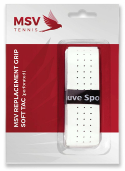 Теннисные намотки базовые MSV Soft Tac Perforated 1P - белый