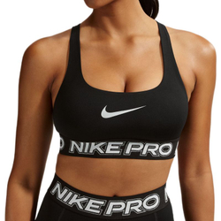 Спортивный бюстгальтер Nike Pro Light Support Non-Padded Sports — black/white/metallic silver