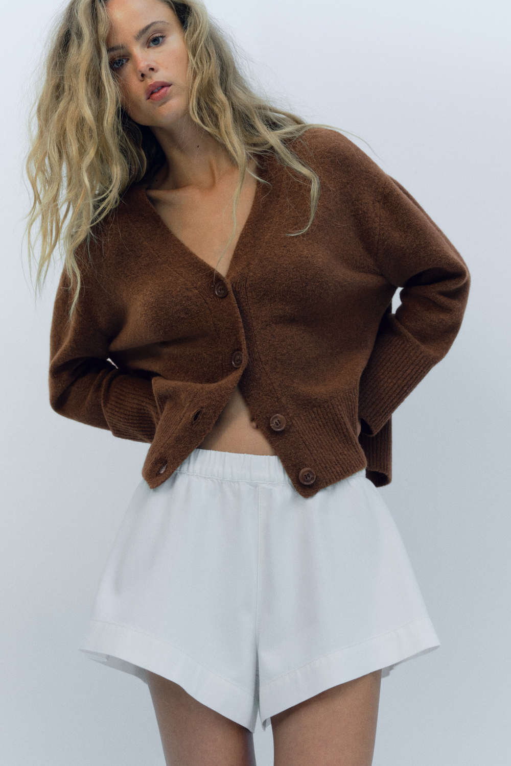 Кардиган с V-образным вырезом - H&M