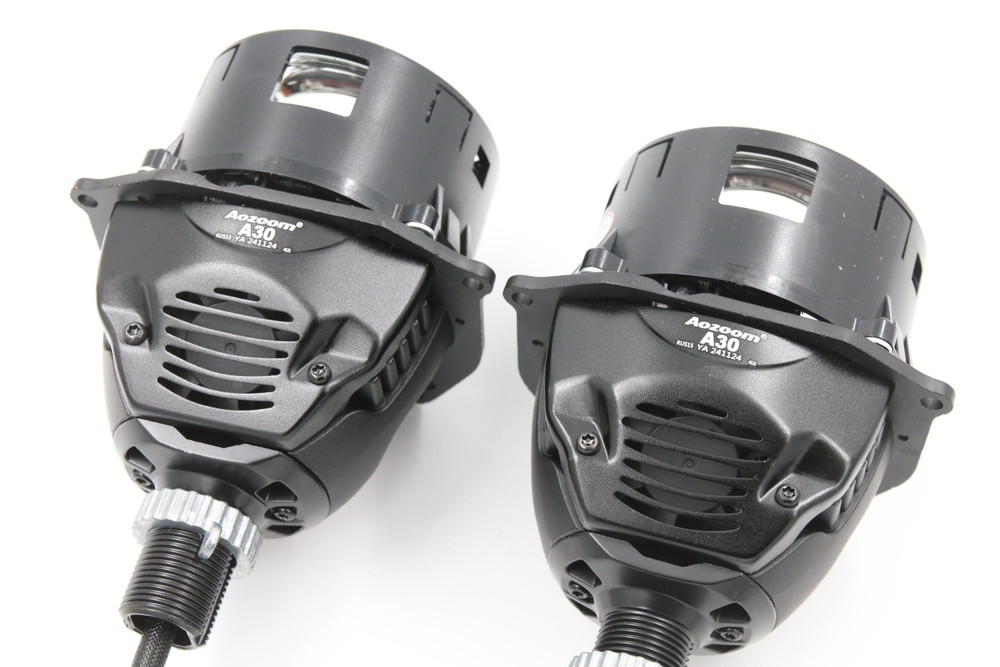 Билед модули Aozoom A30 3.0 дюйма, 5500K, 4 чипа, 12V, 54W/79W, крепление 3R и съемное гаечное (комплект, 2шт)