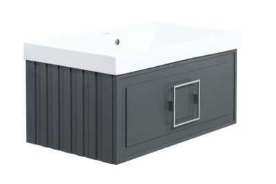 Тумба под раковину La Fenice Cubo Grigio серая 80 FNC-01-CUB-G-80