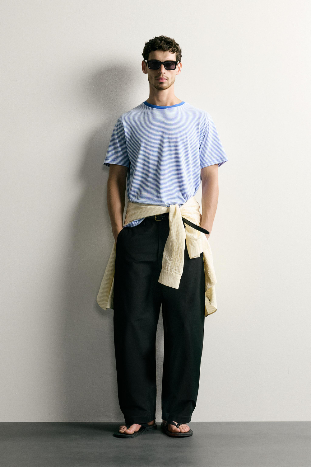 ФУТБОЛКА REGULAR FIT В ПОЛОСКУ — ZARA