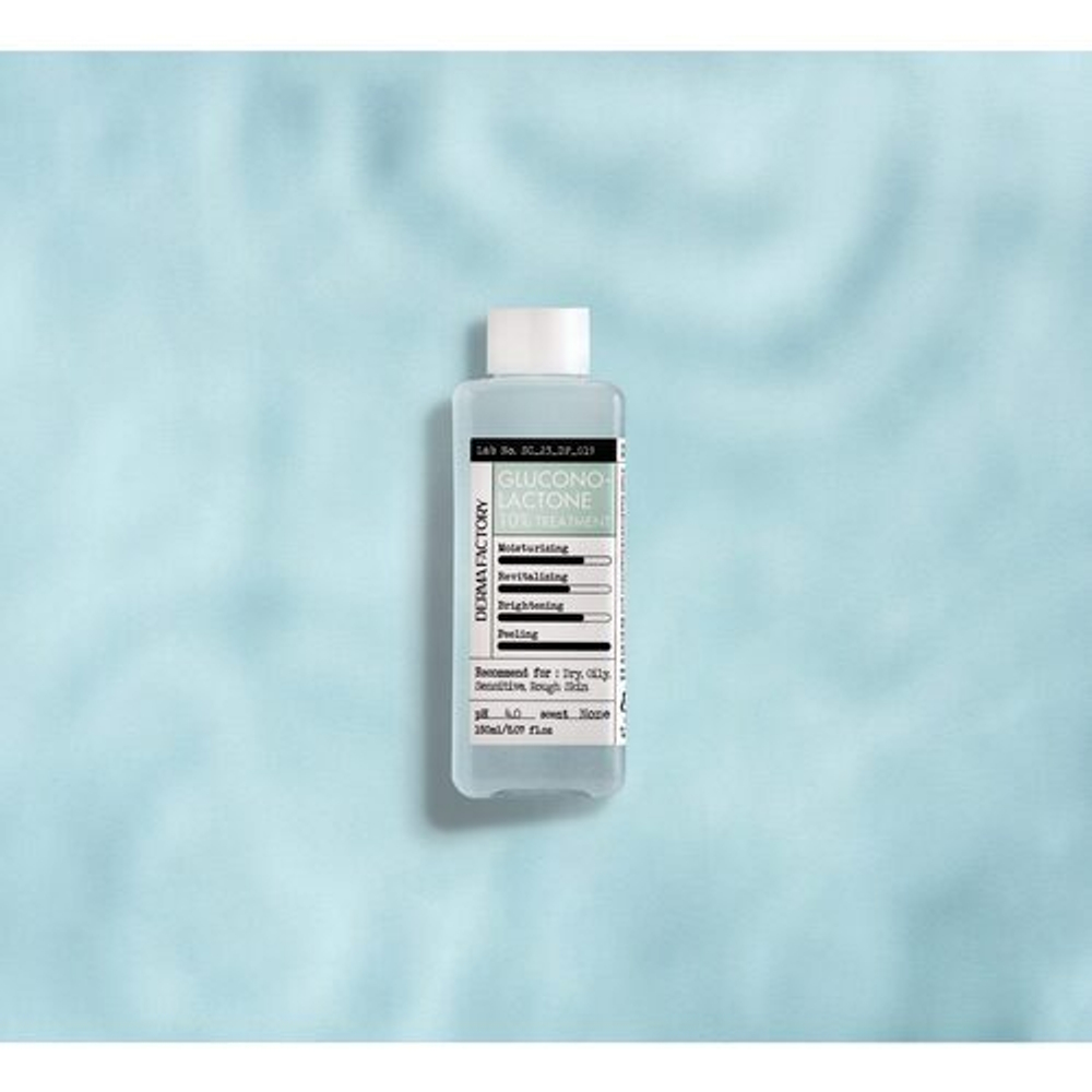Derma Factory Тонер для лица с 10% PHA-кислотой - Gluconolactone 10% treatment, 150мл