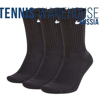 Теннисные носки Nike Everyday Cotton Cushioned Crew 3P - черный