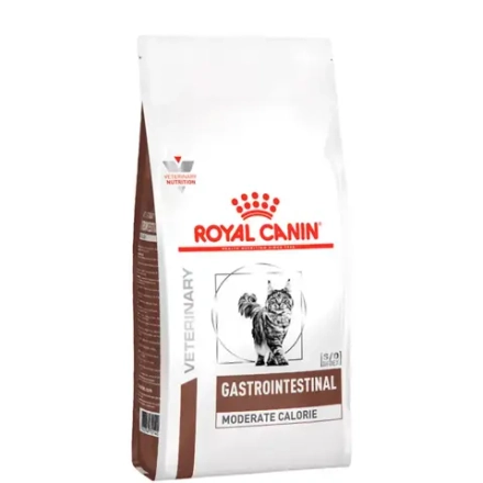 Корм сухой полнорационный диетический для взрослых кошек Gastrointestinal Moderate Calorie (гастроинтестинал Модерейт Кэлори), 350г