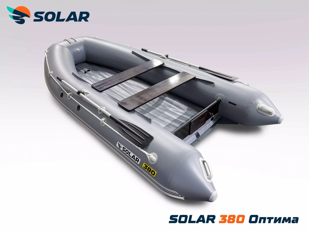 Лодка надувная моторная solar-380 к (оптима)