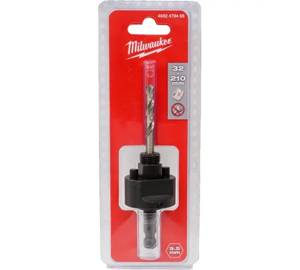 Хвостовик для коронок 32-210 5/8"x18 хвостовик Hex 9,5 Milwaukee