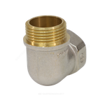 Угольник латунь никель Ду 20 (3/4") ВР/НР 9002 ГОСТ 32585-2013 Aquasfera 9002-02