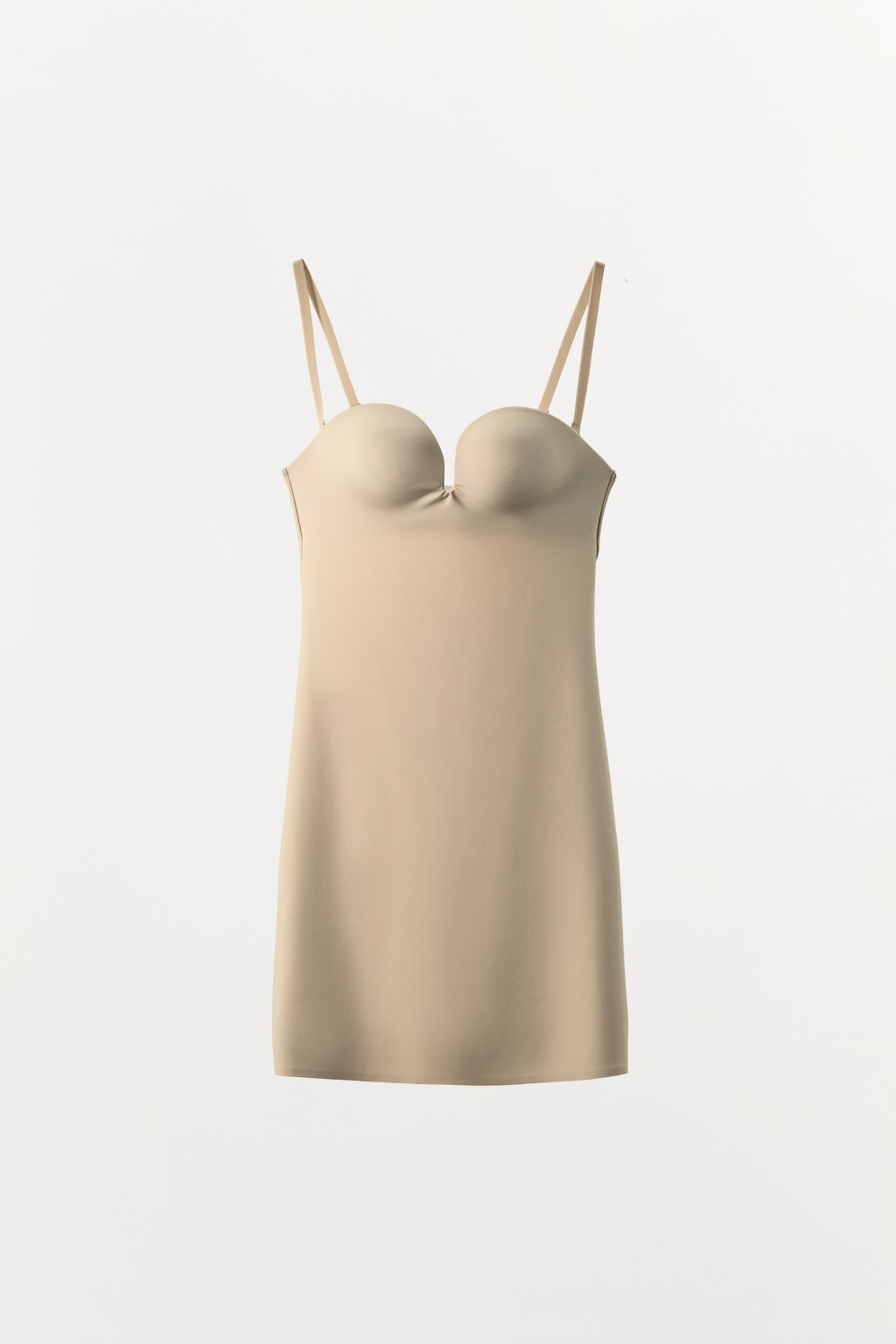 МИНИ-ПЛАТЬЕ ИЗ ПОЛИАМИДА С ЭФФЕКТОМ BODY SHAPE — ZARA