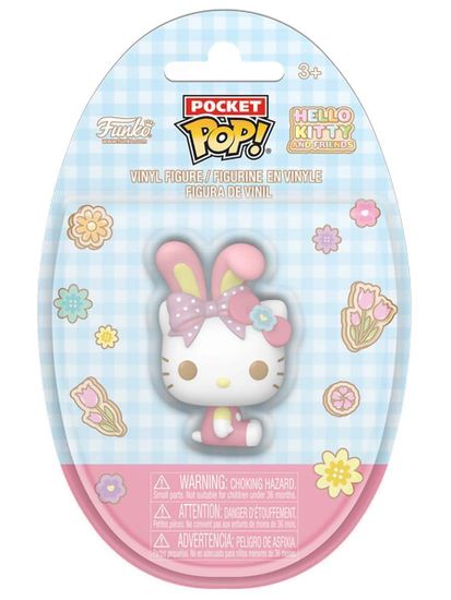Фигурка Funko Pocket POP! Easter Egg Hello Kitty And Friends Hello Kitty with Bunny Ears 89032