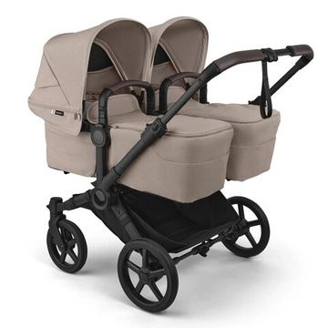 Коляска для двойни Bugaboo Donkey 6 Twin 2 в 1 Black / Desert Taupe Melange