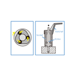 KING TONY (9TD401-12M) Шпильковерт 1/2", 12 мм, эксцентриковый