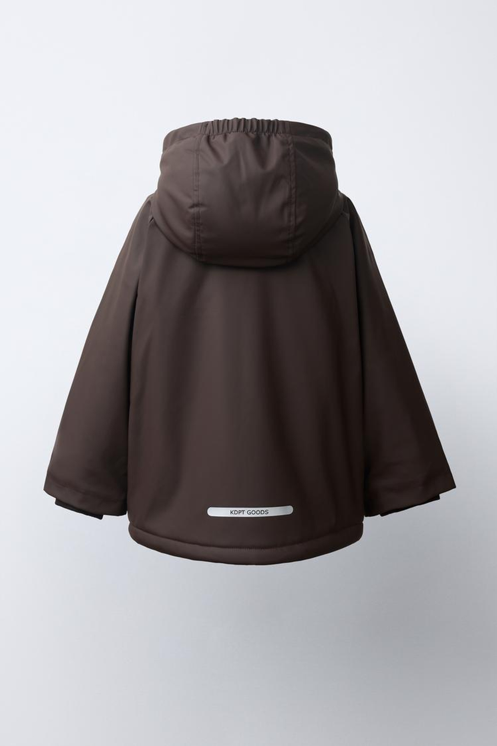 ZARA ВОДОСТОЙКИЙ ДОЖДЕВИК НА ПОДКЛАДКЕ ИЗ ИСКУССТВЕННОЙ ОВЧИНЫ, ШОКОЛАДНЫЙ