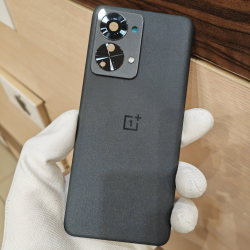 Крышка для OnePlus Nord 2T оригинальная (заднее стекло) цвет: Чёрный