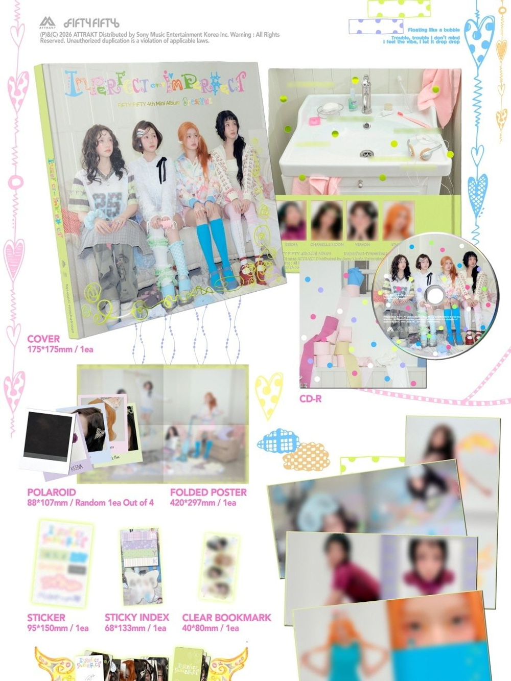Альбом FIFTY FIFTY - IMPERFECT-I'MPERFECT 4th Mini Album 2 Version SET