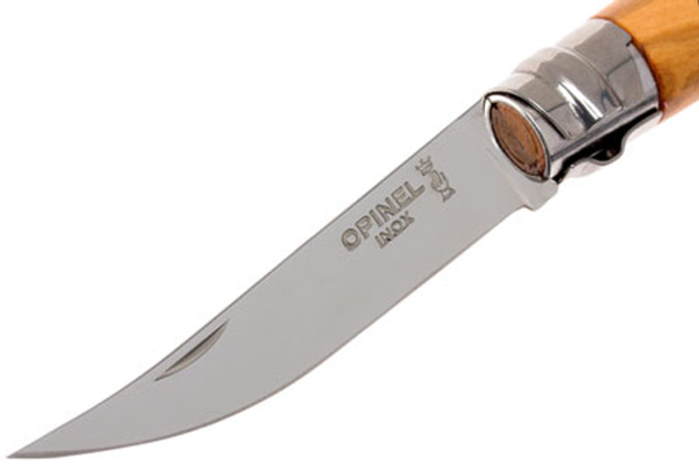 Нож филейный Opinel №8 нерж. сталь оливковое дерево