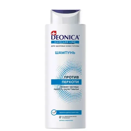 DEONICA Шампунь против перхоти, 380мл, блок 6шт.