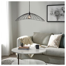IKEA MOTSJÖ  (ИКЕА МОТСЙÖ)  -  Абажур для подвесного светильника, черный, 60x40 см