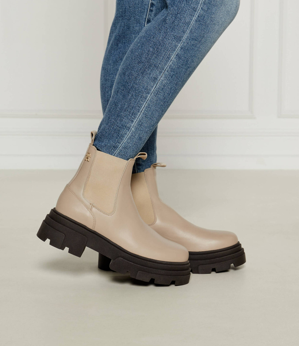 Кожаные челси CHELSEA Tommy Hilfiger - кремовый(FW0FW08089)