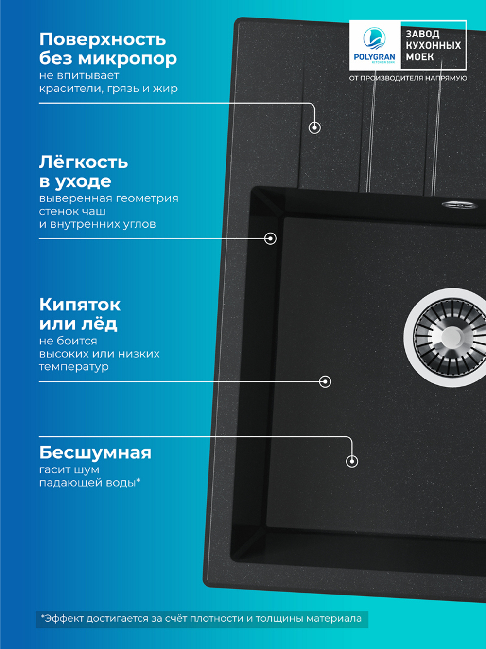 Мойка POLYGRAN DEKA-600 космос №316
