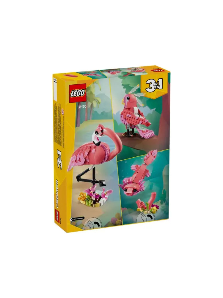 Конструктор Creator 31170 Розовый фламинго 3в1