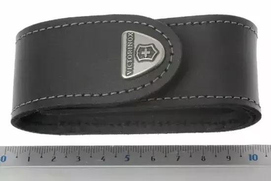 Чехол VICTORINOX (кожа) на ремень Мод. #4.0520.3 (черный)(37 x 94 x 41 мм)