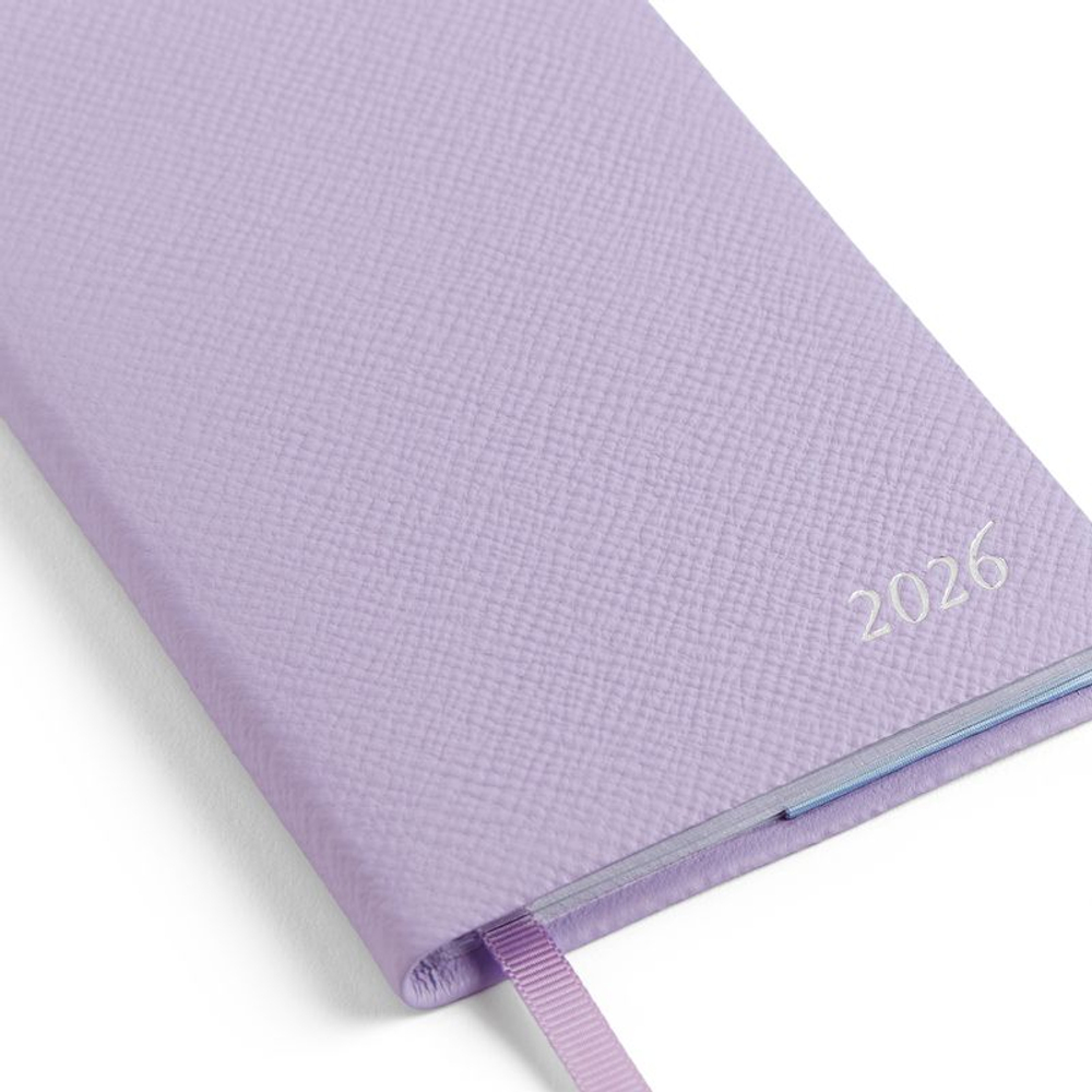 Smythson Ежедневник 2026 Panama Weekly Diary with Pocket, Navy
