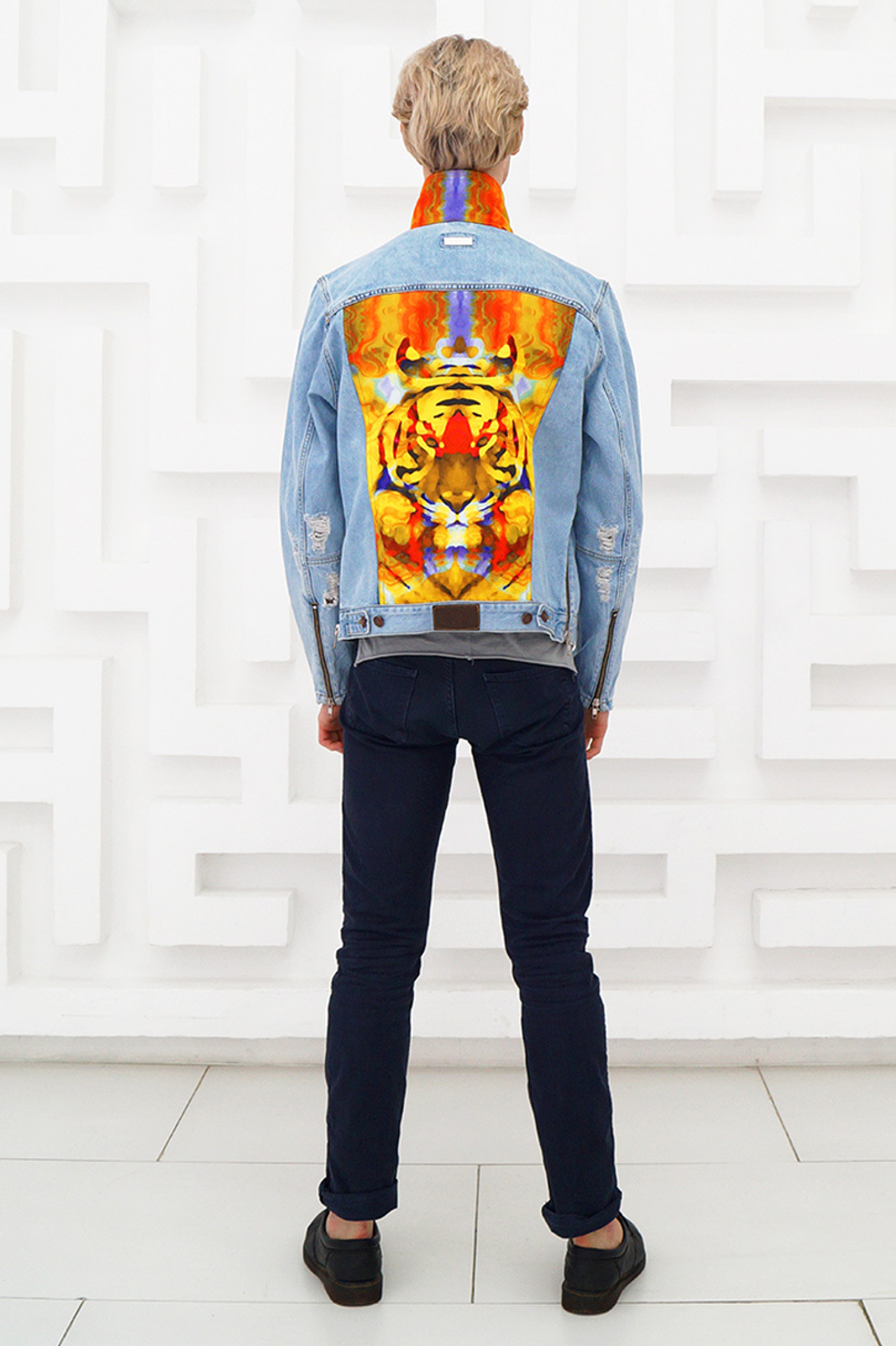 LIGVIANNI Джинсовая куртка Denim Jacket Tiger